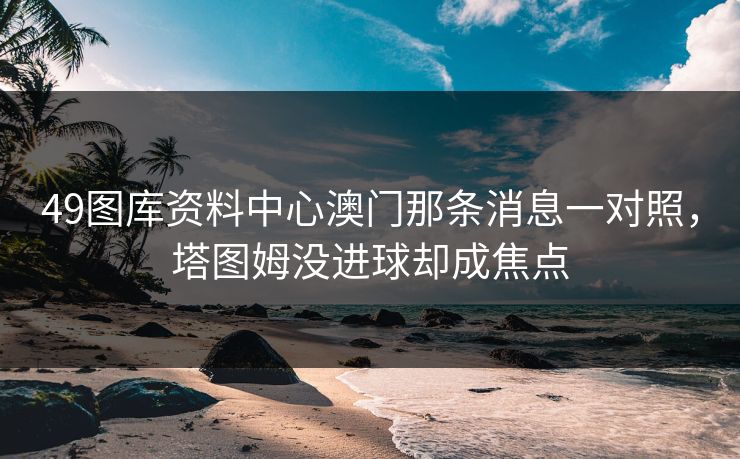 49图库资料中心澳门那条消息一对照，塔图姆没进球却成焦点